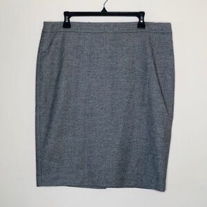 Ann Taylor Gray Pencil Skirt
